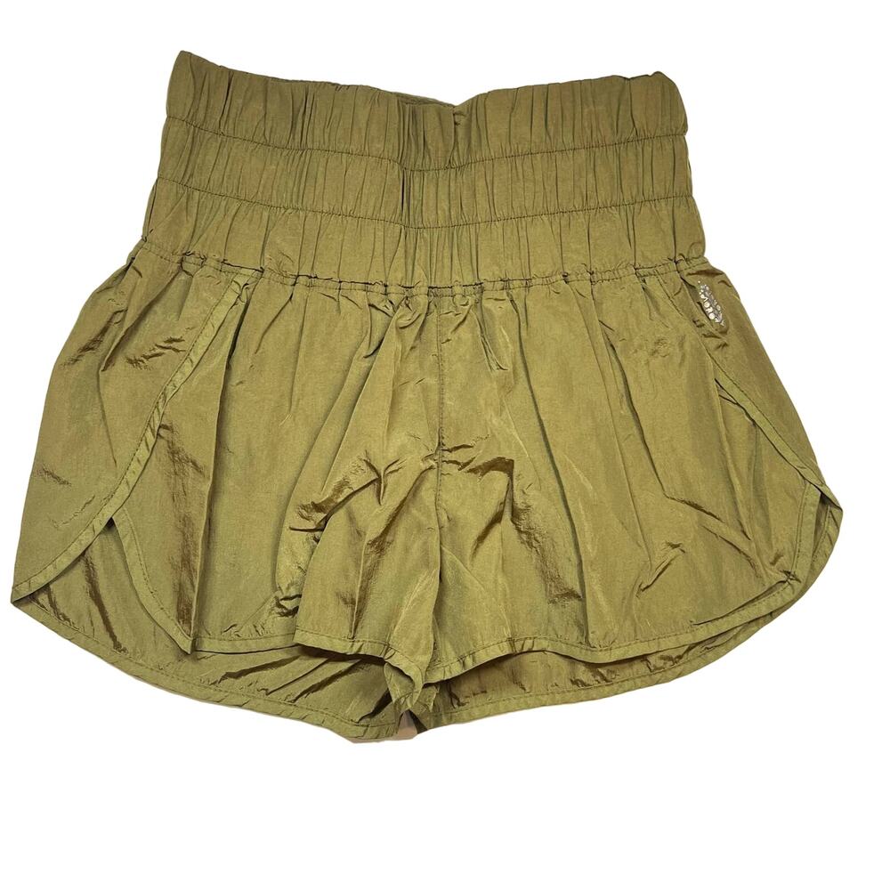 Free People Green The Way Home Shorts Size Small